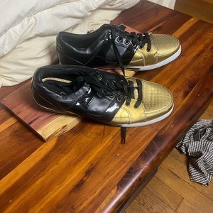 Aldo low top gold toe shoes